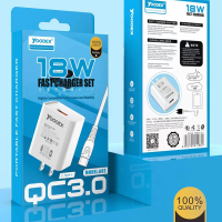 ชุดชาร์จYOODEX A02 18w คุณภาพสูง สายชาร์จ+หัวชาร์จ 18w micro v8/type-c Type-C To Type-C