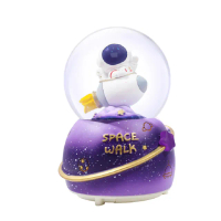 【居家擺飾】夢幻太空人公仔音樂盒水晶球(造型小夜燈 宇航員星空燈 裝飾 氛圍燈 兒童 聖誕禮物)