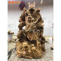 新合成佛具木雕 頂級樟木 安金彩繪 1尺3各種尺寸 九龍太子 中壇元帥 佛桌神桌佛櫥神櫥佛像神像各種神尊