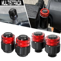 For Ducati Multistrada V4 / S / Sport 2021 2022 2023 Motorcycle Rearview Mirror Plug Hole Screw Cap &amp; Tire Valve Stem Caps Cover