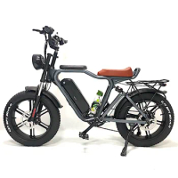 Hot Selling 750W 1000W Motor 20Ah E-Bike Full Suspension Fat Tire Mountain Bike Fat bike Electric Bicycle E Bike