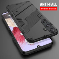 Punk Shockproof Case For Samsung Galaxy M34 5G Full Lens Protective With Support Back Cover for samsung galaxy m34 5g Phone Capa