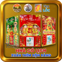 Lịch 3D tráng gương laminate, Lịch Tết 2026 tráng gương treo tường –  Lịch ngựa vàng, Lịch tiệm vàng