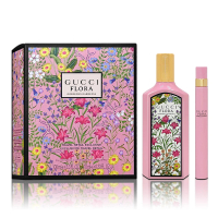 【GUCCI 古馳】華麗梔子花女性淡香精 100ml香氛禮盒(淡香精100ML+隨身瓶10ML 平行輸入)