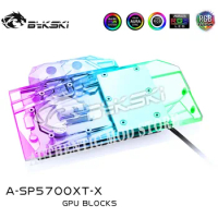 Bykski A-SP5700XT-X GPU Water Block For Sapphire RX 5700 XT Pulse, MSI RX5700XT Mech/Evoke Dataland RX5700XT Red Devil Cards