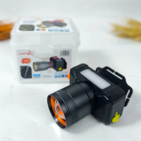 Senter Kepala Zoom 250W SUNPRO SL-9981 Free Lensa Kuning | Headlamp Led Laser Dimmer Cahaya Putih Ca