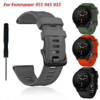 Original Silicone Band Strap for Garmin Forerunner955 Smartwatch Replaceable for Forerunner 955 Official Bracelet Wristband Belt