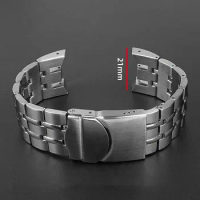 21mm Watchband For Swatch Steel Strap Cold Light YRS403 YRS412 YRS402 Stainless Steel Bracelet Watch Band wristband