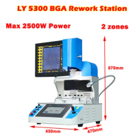 LY 5300 Automatic Optical Alignment System BGA Rework Station 2 Zones Soldering Welding Machine 2500W for Repairing Mobile Phone