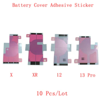 10Pcs/Lot Rear Battery Adhesive Sticker Glue For iPhone X XR XS 11 12 13 Pro Max Battery Adhesive Sticker Repair Parts