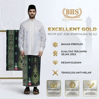 Sarung BHS Excellent Gold Motif E57 JGB SJ Hitam Hijau 02