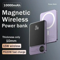 10000mAh Portable Powerbank Type C Fast Charger Wireless Power Bank Magnetic For iPhone 14 13 12 Xiaomi Samsung Magsafe Series