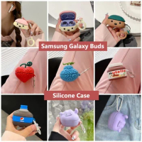 Silicone Cartoon Animals Anime Devil Fruit Silicone Case for Samsung Galaxy Buds Live Buds Pro Buds2 Buds 2 Pro Case Cover