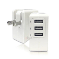 【ZIYA】Apple iPhone iPad 3 孔 2.4A 輸出USB 充電器/變壓器(制霸款)