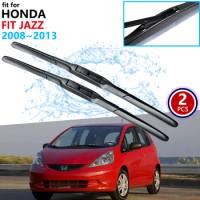 Car Wiper Blades for Honda Fit Jazz 2008~2013 Front Window Windscreen Windshield Wipers GE6 GE7 GE8 GE9 2010 Car Accessories