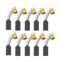 แปรงคาร์บอน 10 ชิ้น 6.4x7.9x12.5 มม. สำหรับ Black Decker CD105 CD110 CD115 KG900 สำหรับเครื่องมุม B&