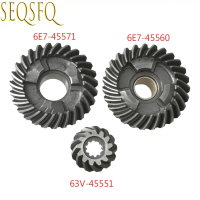 Set Gear, untuk Enjin Bot Yamaha 2 Lejang 15HP 15F, 6E7-45560-01, 63V-45551-00, 6E7-45571-00