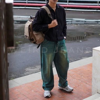 Weird Jeans - Baggy Barrel Midas Blue - Celana Jeans Panjang Pria Baggy Barrel Jeans Polos Nyaman Ba