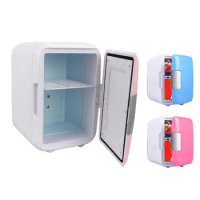 Car Refrigerator Mini Fridge Skincare Fridge Portable Small Refrigerator Cooler And Warmer For Cosmetics Foods 12V Fridge