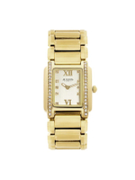 นาฬิกาข้อมือผู้หญิง JA-812 C สีทอง หน้าปัดทอง สายสแตนเลส บานพับ