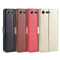 For Sony Xperia XZ Premium Case Retro Wallet Flip Style Glossy PU Leather Phone Cover For Sony Xperia XZ Premium Dual G8142 Case