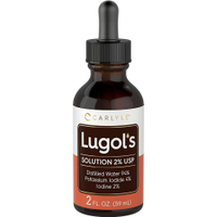 Lugols Iodine 2 Percent 2 fl oz | Potassium Iodide and Iodine Solution 2% Liquid Drops | by Carlyle 