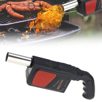 LMETJMA BBQ Air Blower Portable Handheld Electric BBQ Fan Outdoor Camping Barbecue Charcoal Grill Fan Fire Bellows Tool JT54