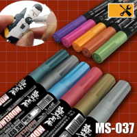 11 Color Set Metallic Marker DIY Gundam Mech Manual Model Paint Fire Seal Paint Water-based Complementary Pen Acrylic Paint