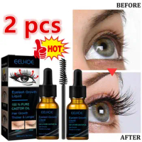 2X Seven Days Eyelash Fast Growth Solution Thicken Eyelashes Natural Curl Enlarge Eyes Eyelash Eyebrow Serum Cosmetics 2024 New