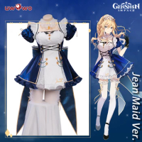 Only S L XL 2XL UWOWO Jean Cosplay Maid Dress Game Genshin Impact Fanart Cosplay Exclusive Maid Dress Costume Outfit Halloween