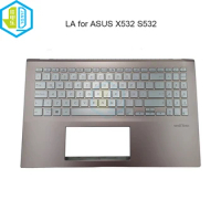 Latin Backlit Keyboard Upper Case Palmrest Cover For ASUS Vivobook S15 X532 S532 X532FA X532FL X532E SN6580BLSG Laptop Keyboards