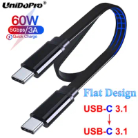 1M Flat USB C PD 60W Fast Charger Cable for Samsung Galaxy S23 S22 S21 S20 Plus Note 20 Tab S8 S8+ S7 S6 S5e Tablet Noodle Cable