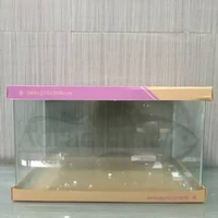 AQUARIUM BENDING LEPET 50CM UK. 50X27X30 CM AKUARIUM KACA SISI LENGKUNG