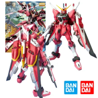 Bandai MG 1/100 GUNDAM ZGMF-X19A JUSTICE GUNDAM Model Kit Anime Action Fighter Assembly Models Collection Toy Gifts For kids