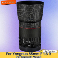 For Yongnuo 85mm F 1.8 R for Canon RF Mount Lens Sticker Protective Skin Decal Vinyl Wrap Film Anti-Scratch Protector Coat