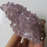 114g A+++ Uruguay Natural AMETHYST QUARTZ Crystal GEODE CLUSTER Healing