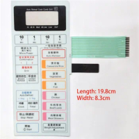 1Pcs 198*83mm Microwave Oven Membrane Switch Touch Button Repair Parts Microwave Oven Panel for Panasonic NN-K652S 652HHN