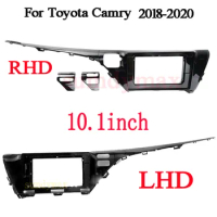 10.1 inch 2 Din Car Radio Fascia Frame For Toyota camry 2018 2019 2020 Android Radio Audio Dash Fitting Panel Kit
