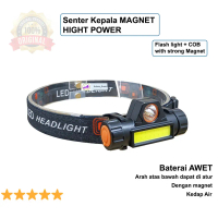 Senter kepala magnet led dual power / Senter kepala LED super terang