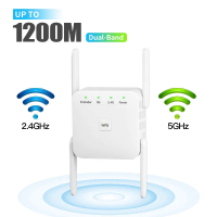 5G Wifi Repeater 5Ghz WiFi Extender 1200Mbps WiFi Router Amplifier Booster 2.4G5Ghz Wi-Fi Repeater Long Range Signal Repiter