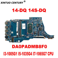 DA0PADMB8F0 Motherboard for HP 14-DQ 14S-DQ Laptop Motherboard with I3-1005G1 I5-1035G4 I7-1065G7 CPU DDR4 100% Tested Work