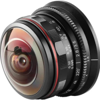 Meike 3.5mm f2.8 Ultra Wide Circular Fisheye Lens Manual Focus for Olympus Panasonic Lumix MFT Micro 4/3 Mount Mirrorless