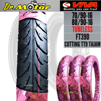 VIVA Tyre 16 Tubeless FT390 70/90-16 80/90-16 Cutting TT9 Tajam Made In Malaysia TAYAR Automotive Mo