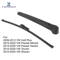 X Autohaux Rear Windshield Wiper Blade Arm Set for VW Golf Plus 2009-2013 for VW Passat Alltrack 2015-2020 for VW