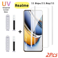 UV Tempered Glass For Realme 11 Pro 11 10 Pro Screen Protector On Realme 11 Pro+ Narzo 60 10 Pro Plus realme Narzo 60 Pro Film