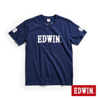EDWIN LOGO貼布繡短袖T恤-男款 丈青色 #503生日慶