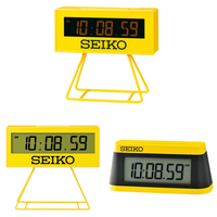 日本 SEIKO SQ815Y  SEIKO SQ817Y  SEIKO SQ818Y 比賽計時鐘造型 多功能 電子鐘 時鐘 桌上 鬧鐘 競賽 計時 碼錶 日曆 日本代購