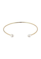 Elli Jewelry Kalung Choker Wanita Perak 925 Lapis Emas Mutiara Putih Aksesoris Fashion Berkilau Mewa