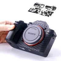 Anti-Scratch Camera Body Carbon Fiber Film Sticker For Sony A7 A7RIII A7C A7II A7S3 A9 A7M3 A7R4 A7IV A7S3 A1 A7R Cameras Skin