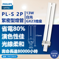 【Philips 飛利浦】10入/箱 PL-S 13W 865 白光 2P _ PH170015